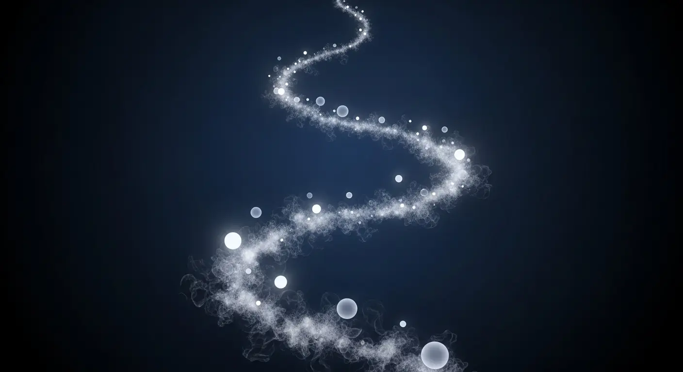 A white line with the elements of subconscious mind.